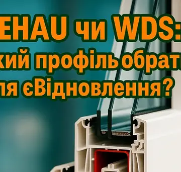 WDS чи Rehau який профіль обрати для єВідновлення