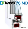 WDS 76 MD — профіль із середнім контуром ущільнення: тепліше, тихіше, надійніше