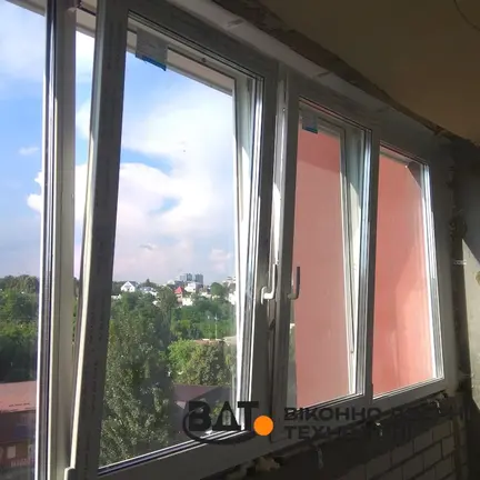 Пластикові вікна  REHAU EURO 60 лоджія